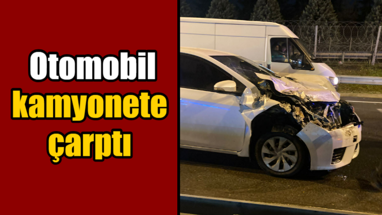 Kocaeli haber- Otomobil kamyonete çarptı