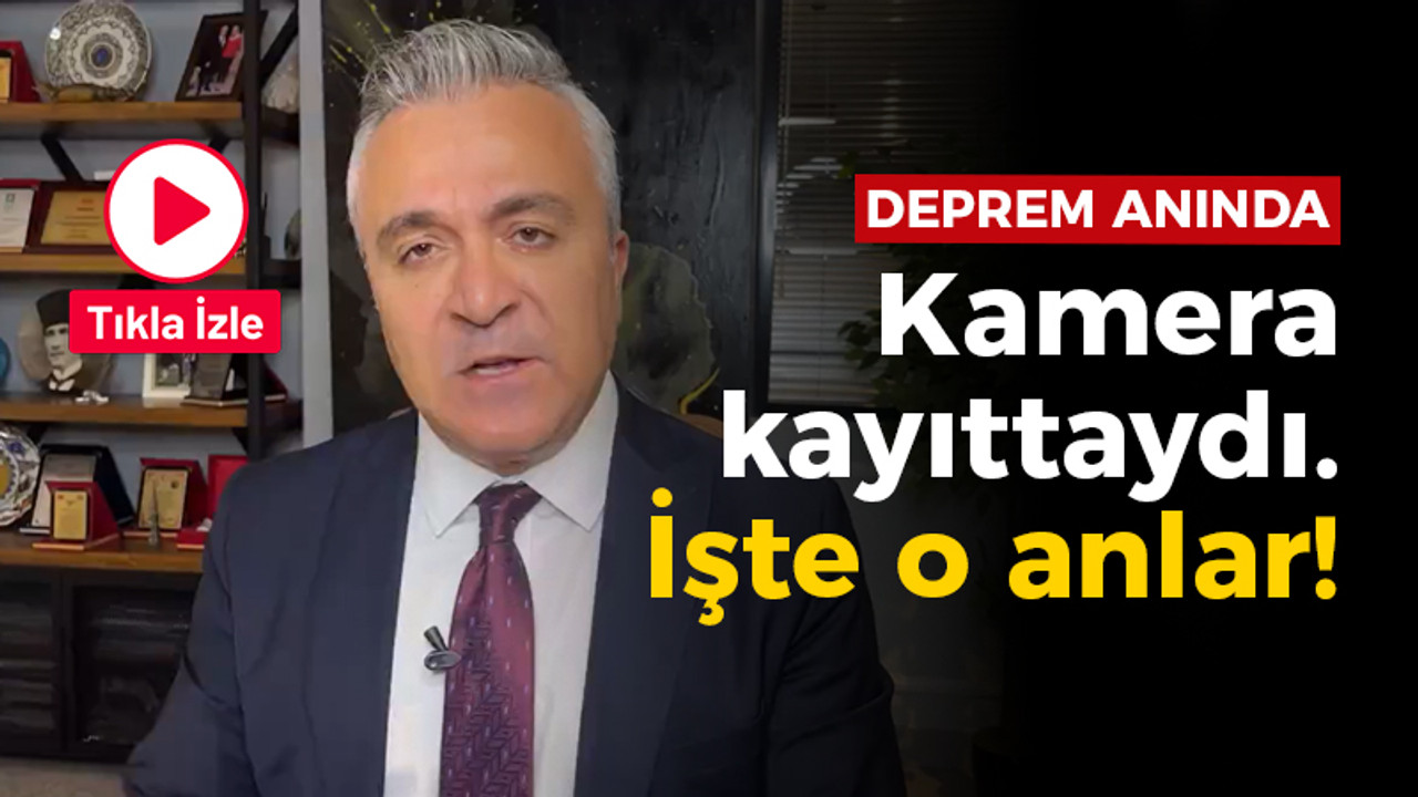 Bursa merkezli deprem anında kamera kayıttaydı! İşte o anlar