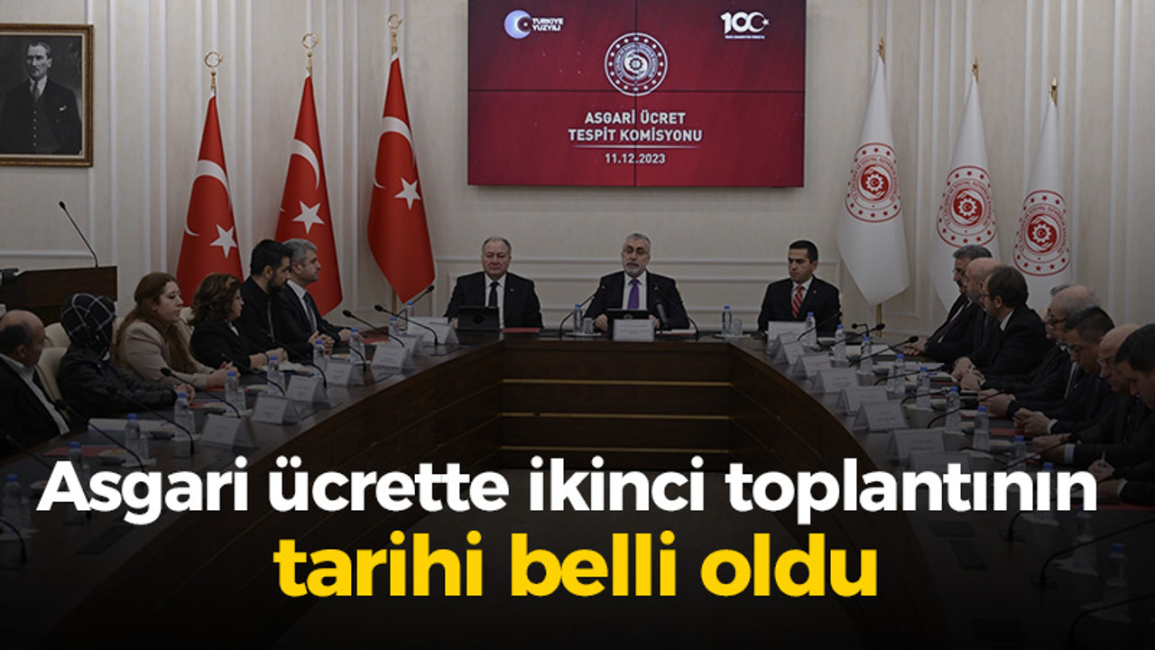 Asgari ücrette ikinci toplantının tarihi belli oldu