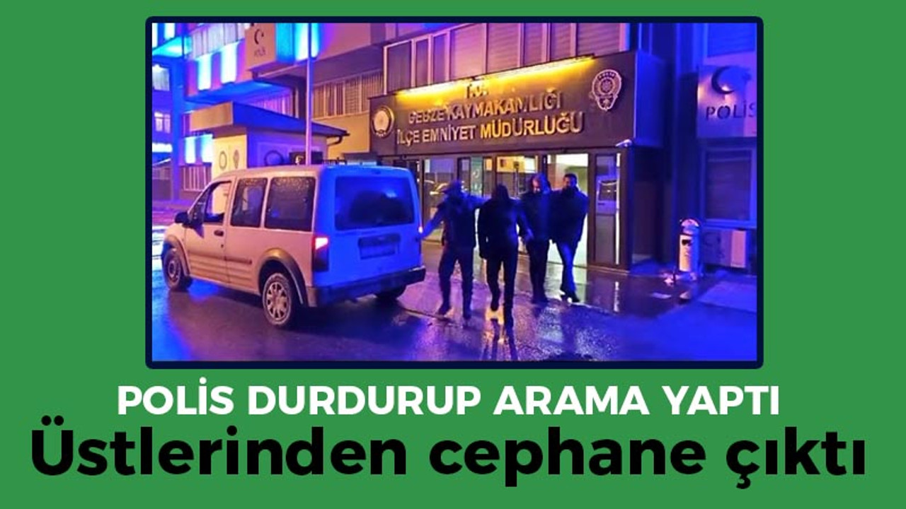 Kocaeli haber - Polis durdurup arama yaptı, üstlerinden cephane çıktı