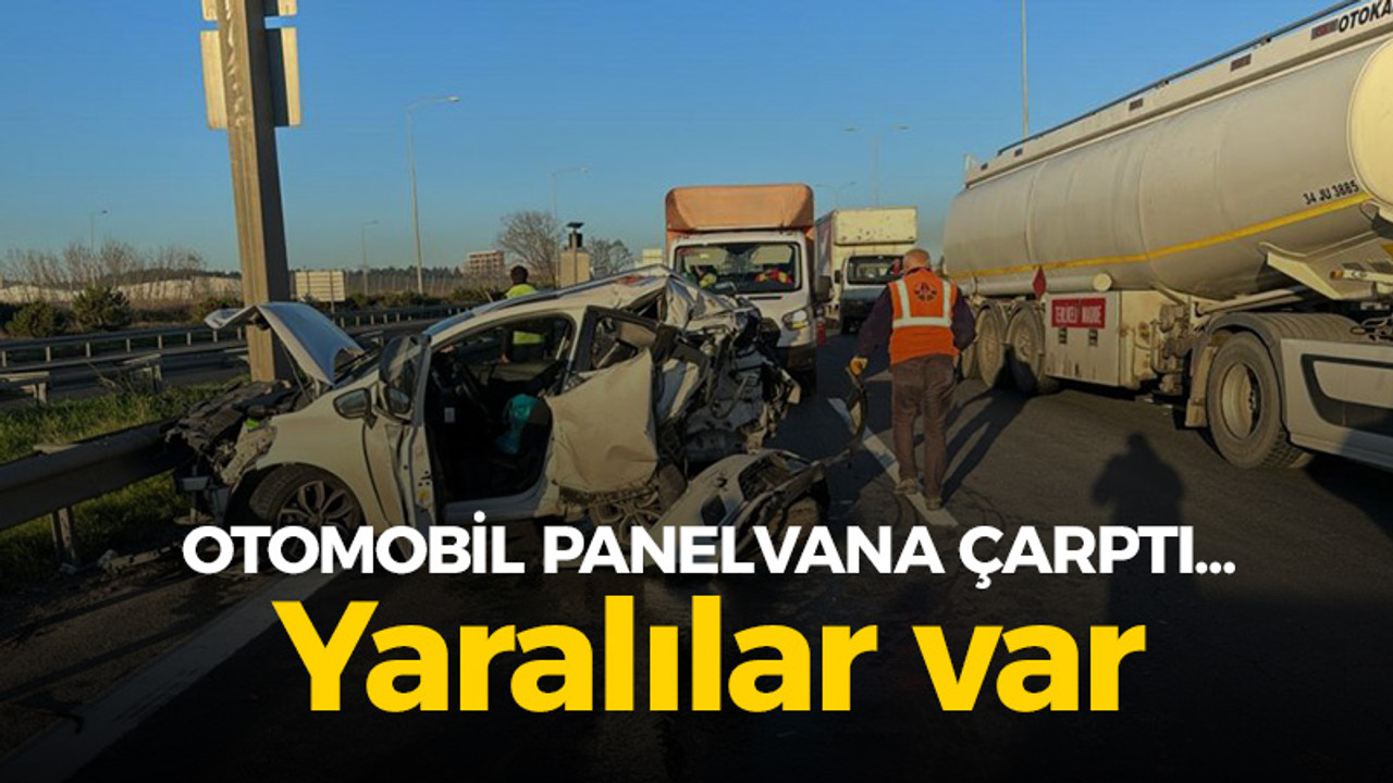 Otomobil panelvana çarptı... Yaralılar var