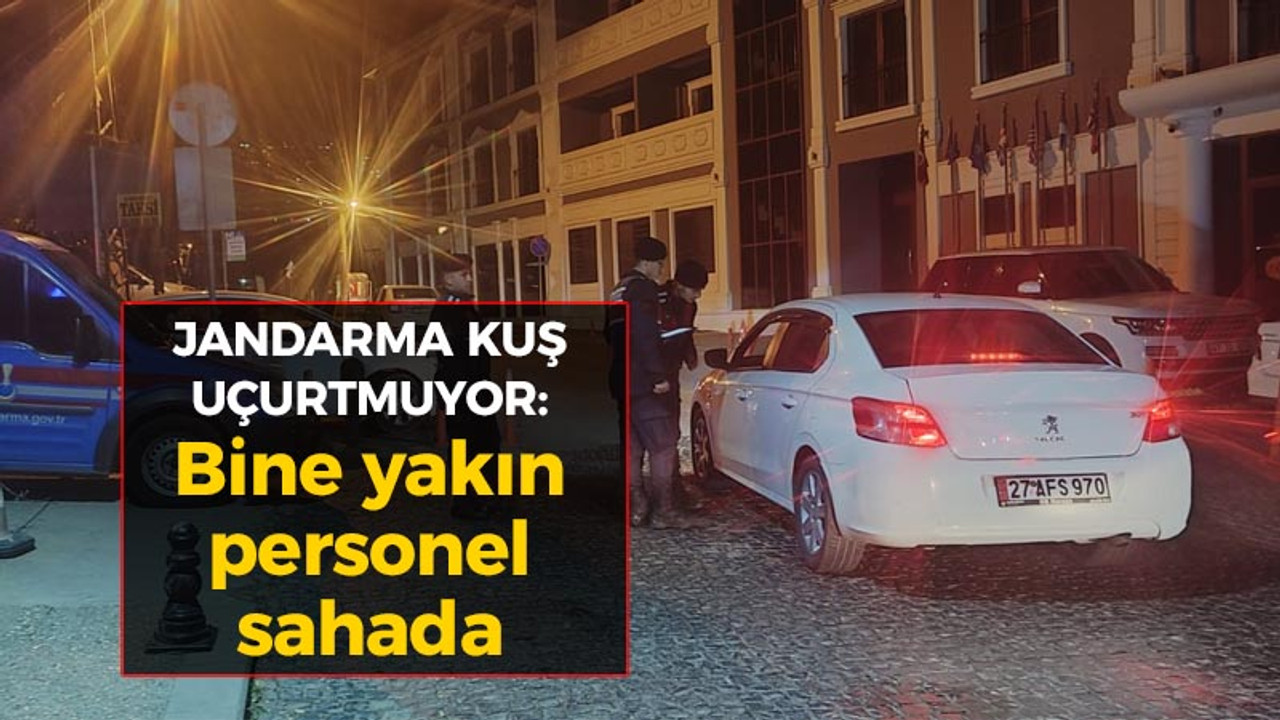 Kocaeli haber - Jandarma kuş uçurtmuyor: Bine yakın personel sahada