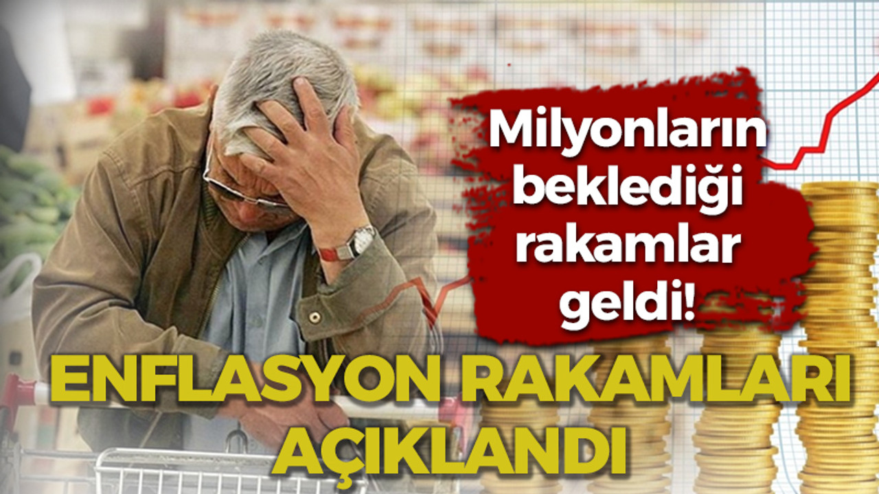 Enflasyon rakamları açıklandı