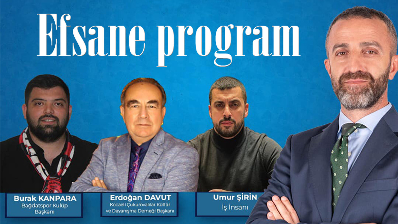 Efsane program bu akşam!