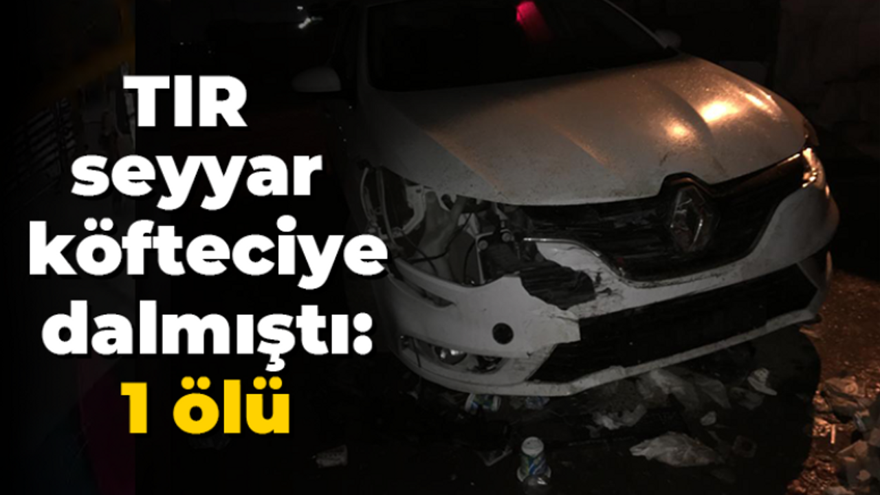 TIR seyyar köfteciye dalmıştı: 1 ölü