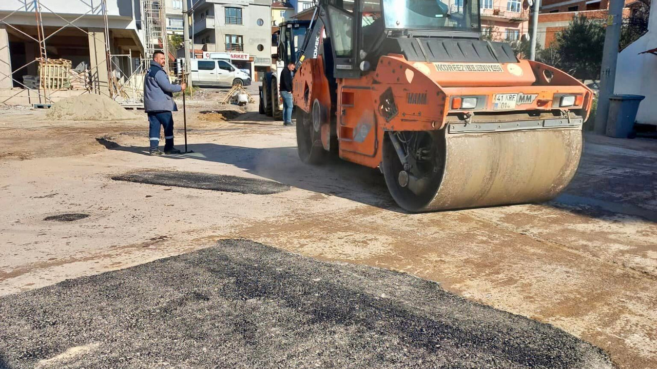 Kocaeli Haber- Körfez’de bozuk yollara müdahale