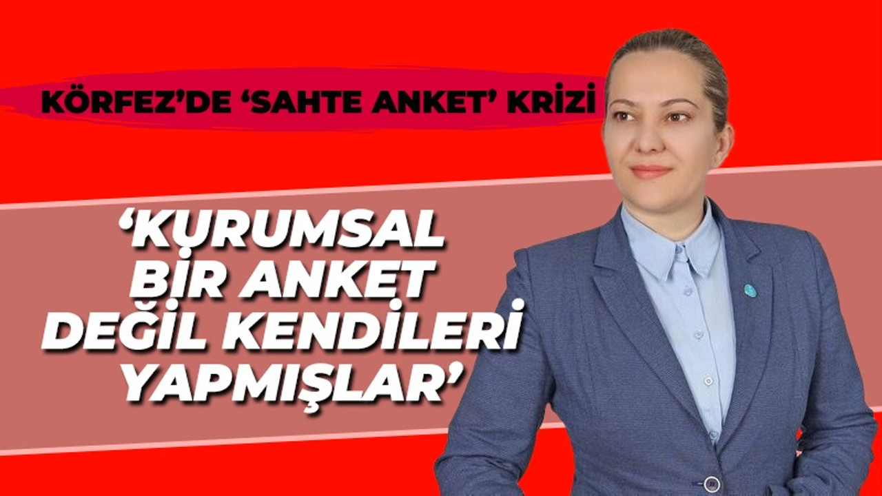 Aynur Vergili “Kurumsal bir anket değil kendileri yapmışlar”