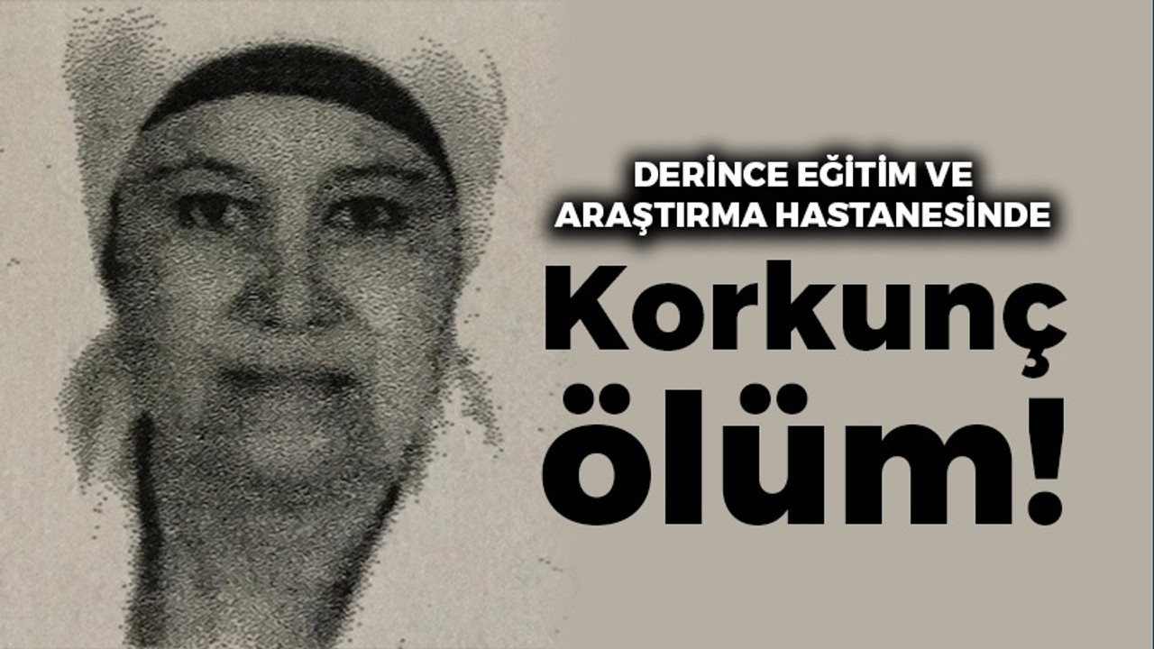 Derince Hastanesinde korkunç ölüm: Ütü makinesine sıkışarak can verdi!