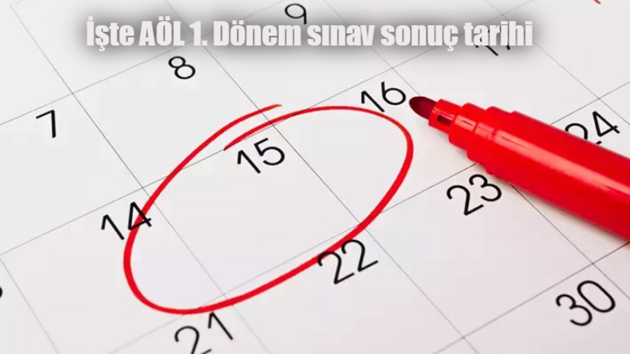 AÖL sınav sonuçları ne zaman açıklanacak, açıklandı mı? AÖL 1. Dönem sınav sonuç tarihi! Açık Öğretim Lisesi sınav sonucu sorgulama