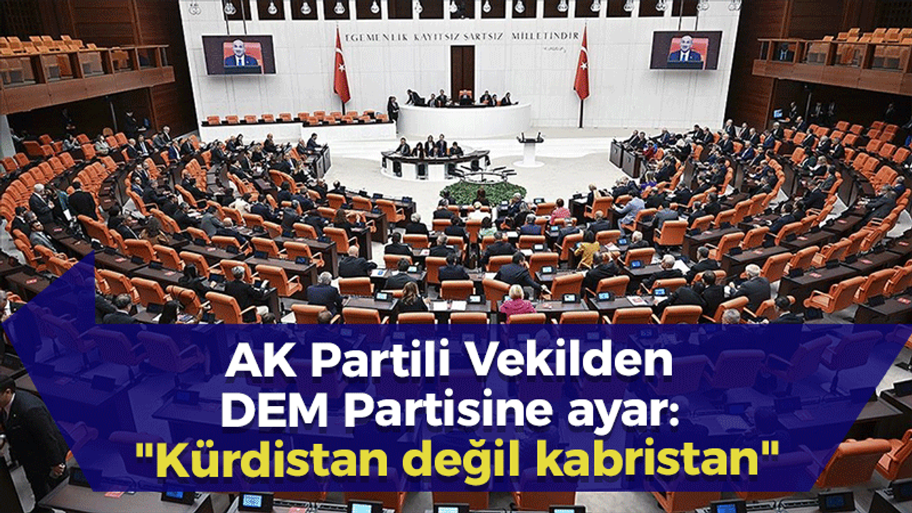 AK Partili Vekilden DEM Partisine ayar: "Kürdistan değil kabristan"