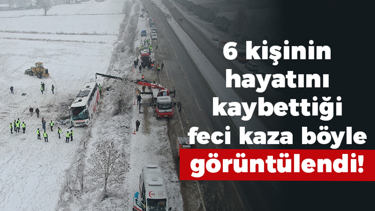 6 kişinin hayatını kaybettiği feci kaza böyle görüntülendi!