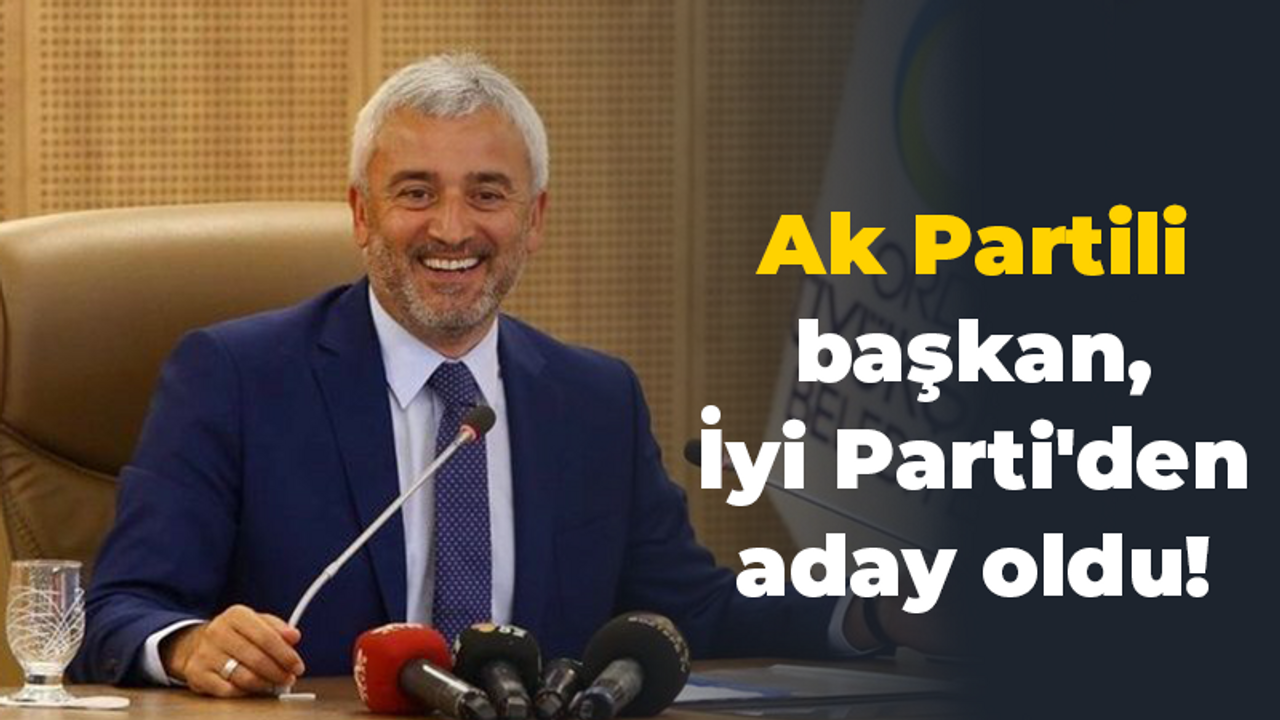 Ak Partili başkan, İyi Parti'den aday oldu!