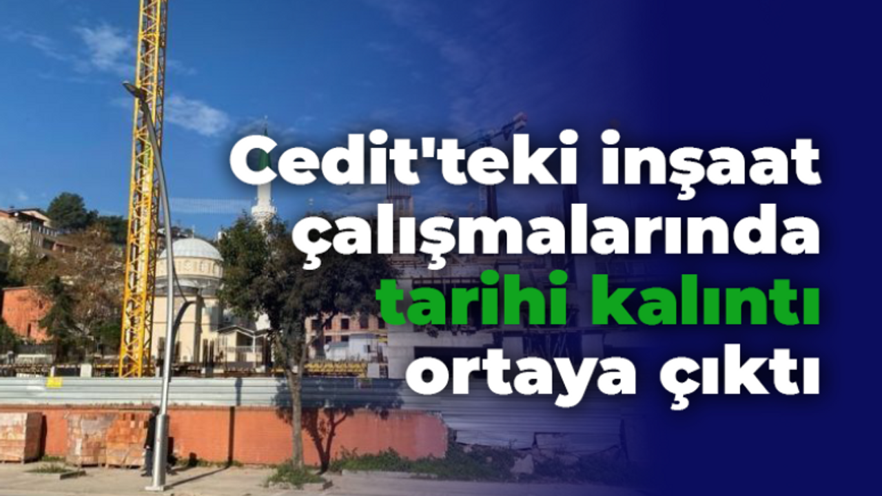 İzmit Mimar Sinan Anadolu Lisesi inşaatında tarihi kalıntılar bulundu