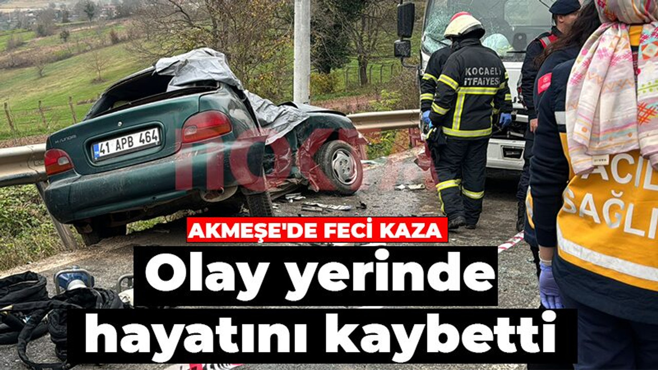 Akmeşe'de feci kaza: Olay yerinde hayatını kaybetti