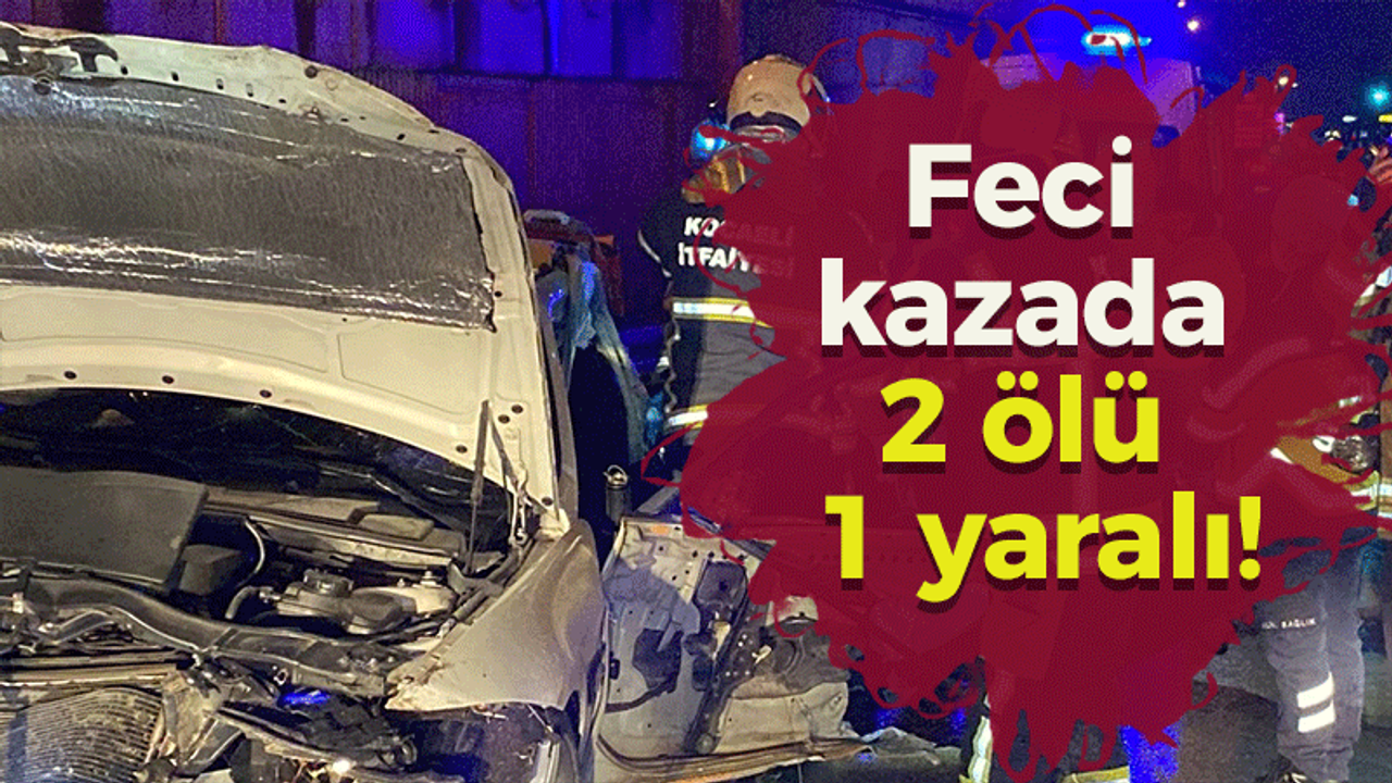 Feci kazada 2 ölü 1 yaralı!