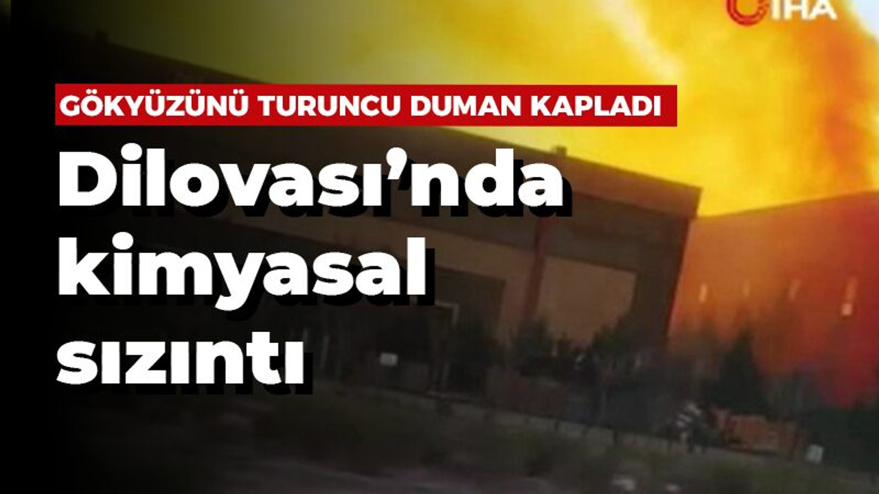 Dilovası’nda kimyasal sızıntı: Gökyüzünü turuncu duman kapladı