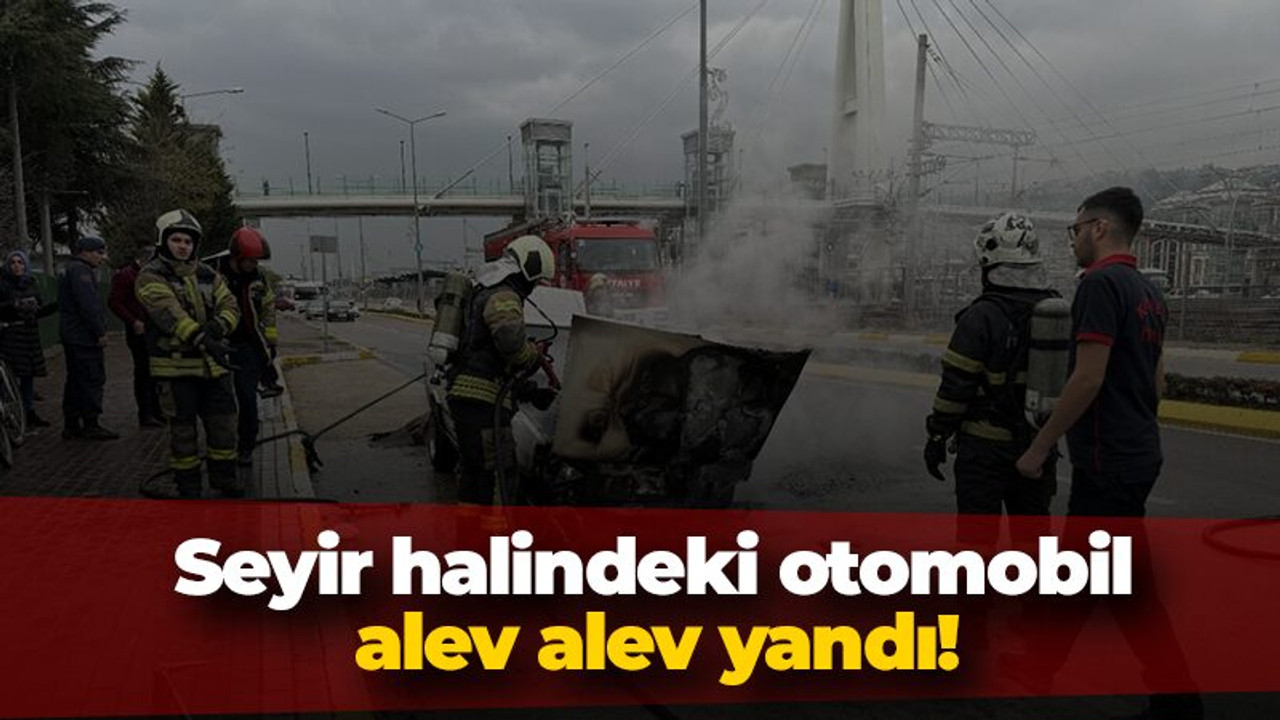 Kocaeli Haber- Seyir halindeki otomobil alev alev yandı!