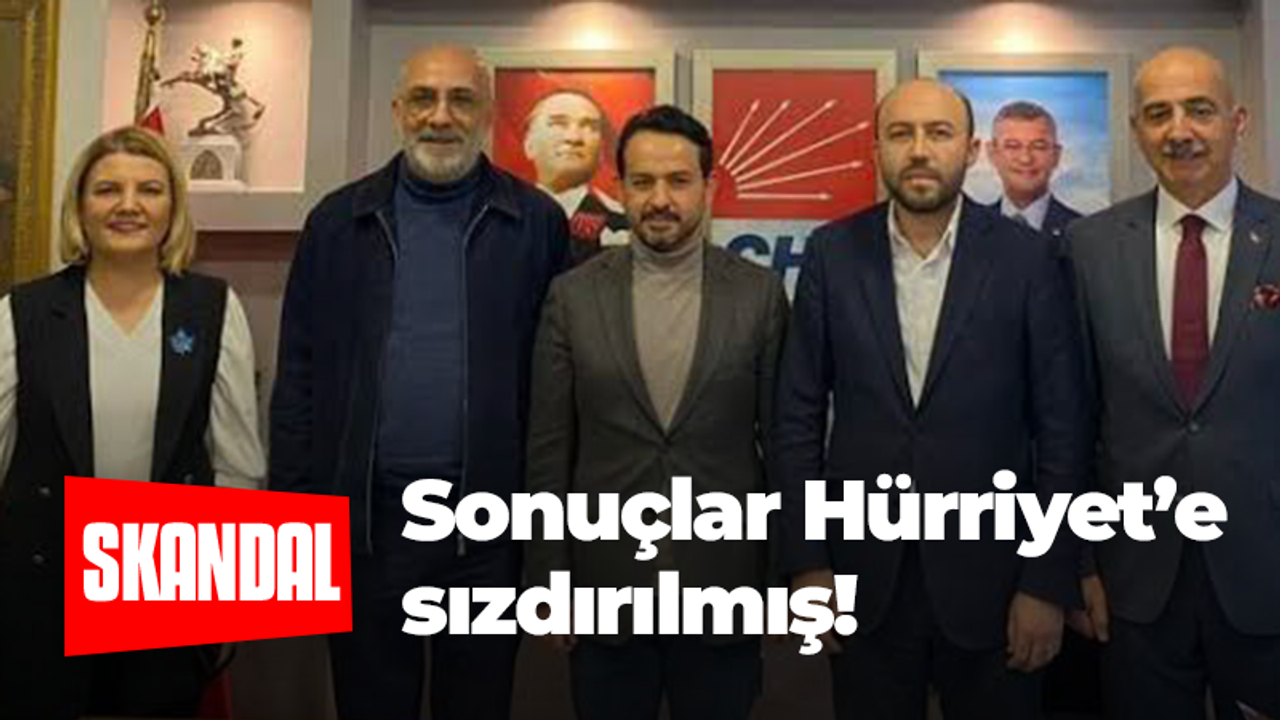 CHP İzmit’te skandal! Anket sonucu Hürriyet’e sızdırılıyor?