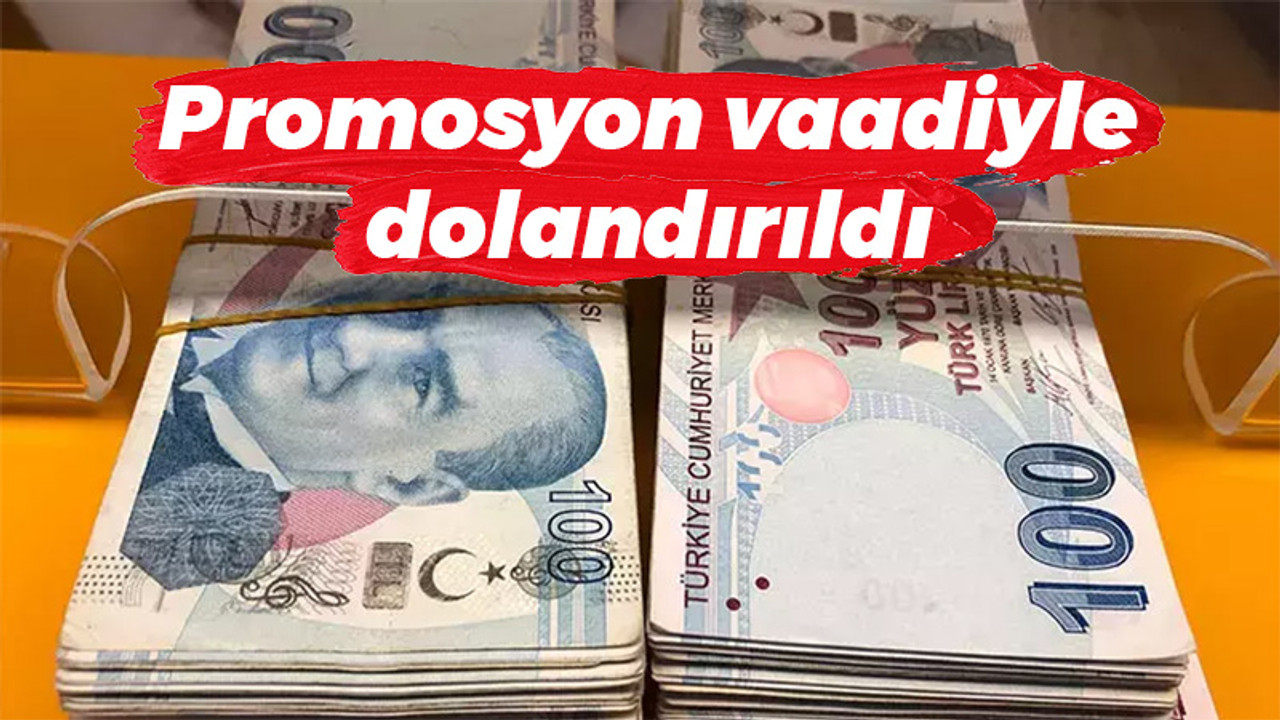 Promosyon vaadiyle dolandırıldı