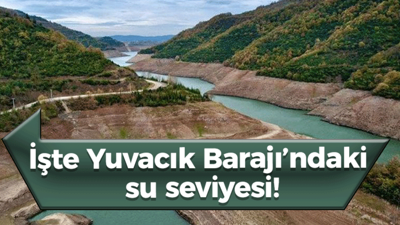 İşte Yuvacık Barajı'nın su seviyesi!