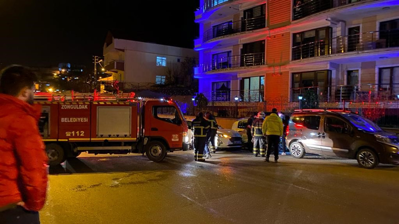 Kaza sonrası doğal gaz kutusu sızıntı yaptı!