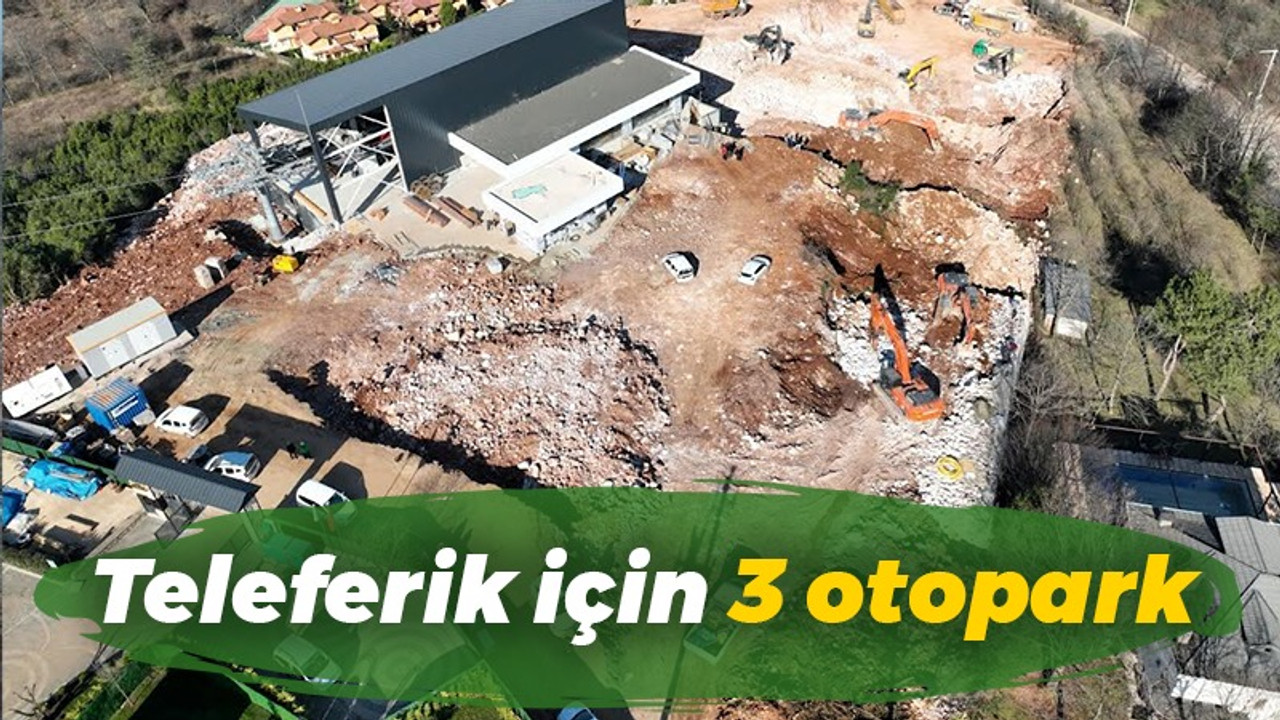 Teleferik için 3 otopark