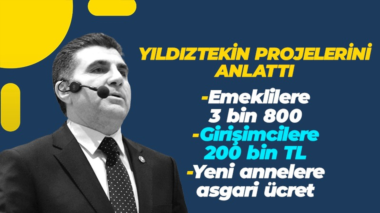 İşte İYİ Parti Büyükşehir adayı Gencay Yıldıztekin’in projeleri!