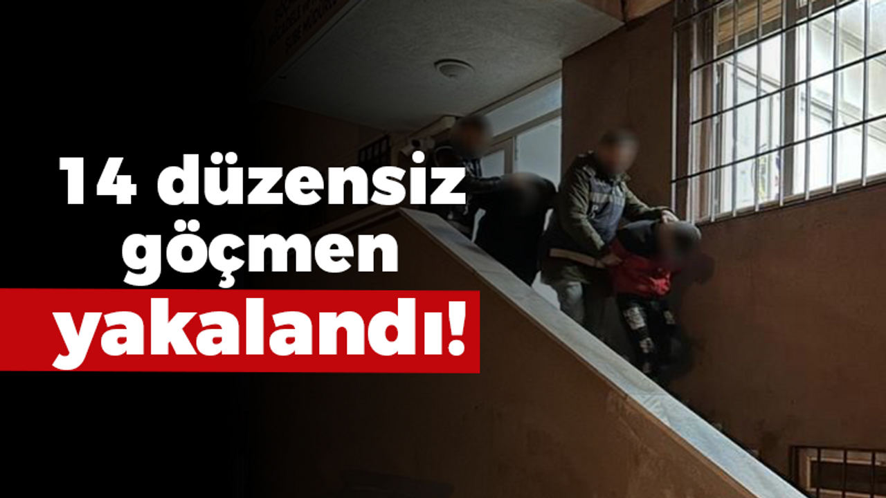 Kocaeli Haber - 14 düzensiz göçmen yakalandı!