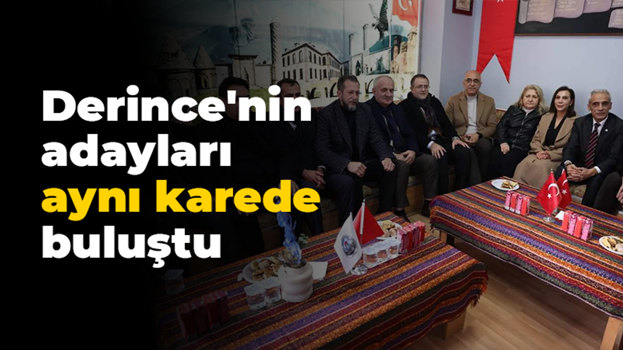 Derince'nin adayları aynı karede buluştu