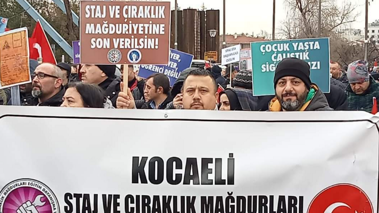 Çıraklık ve Staj Sigortası mağdurlarından İstanbul'da miting!