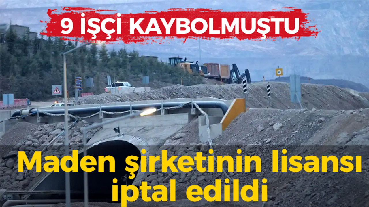 9 işçi kaybolmuştu: Maden şirketinin lisansı iptal edildi