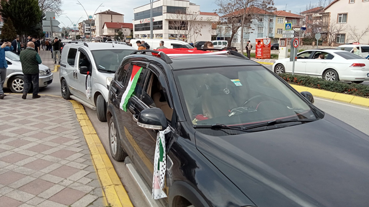 Gölcük'te İsrail'i protesto ettiler