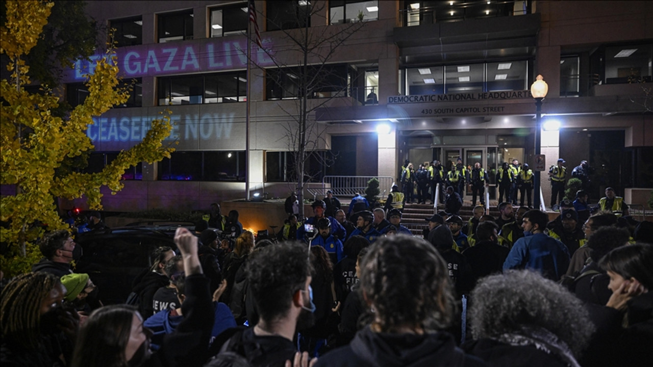 ABD'de protestocular, "Gazze için somut adım" dedi