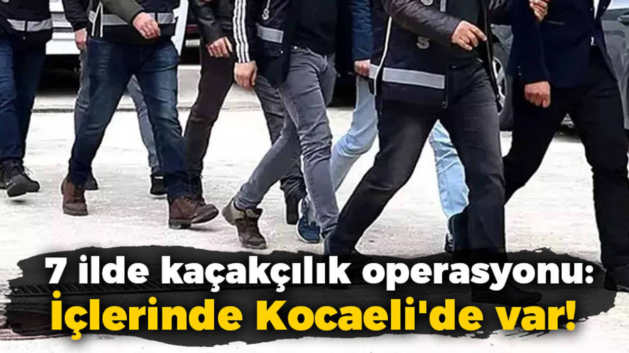 7 ilde kaçakçılık operasyonu: İçlerinde Kocaeli'de var!