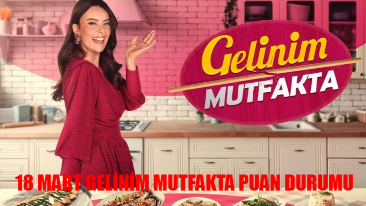 18 MART GELİNİM MUTFAKTA PUAN DURUMU: Kanal D Canlı Gelinim Mutfakta Bugün Kim Birinci Oldu? Gelinim Mutfakta 18 Mart Puan Durumu