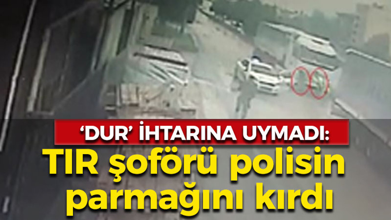 'Dur' ihtarına uymadı: Polisin parmağını kırdı