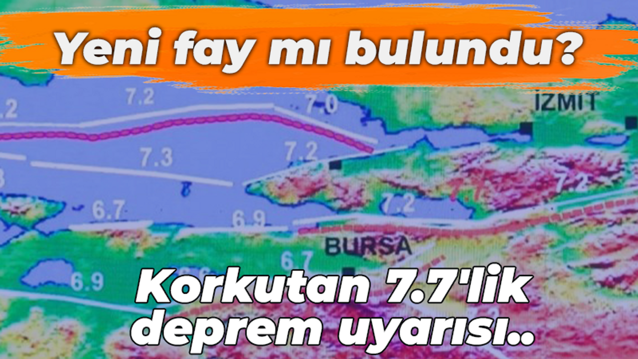 Yeni fay mı bulundu? Korkutan 7.7'lik deprem uyarısı..