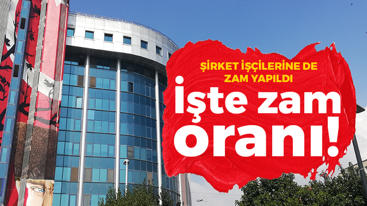 İzmit Belediyesi'nde şirket işçilerine de zam yapıldı... İşte zam oranı!