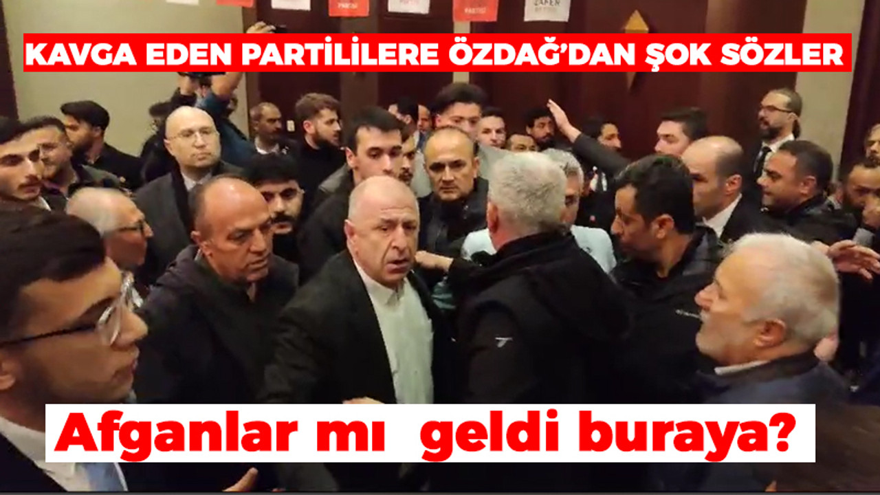 Zafer Partililer Ümit Özdağ’ın karşısında birbirine girdi! Özdağ’dan partililere: Afganlar, Suriyeliler mi girdi buraya?