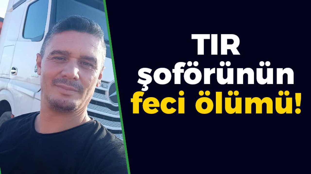 Kocaeli haber - TIR şoförünün feci ölümü!