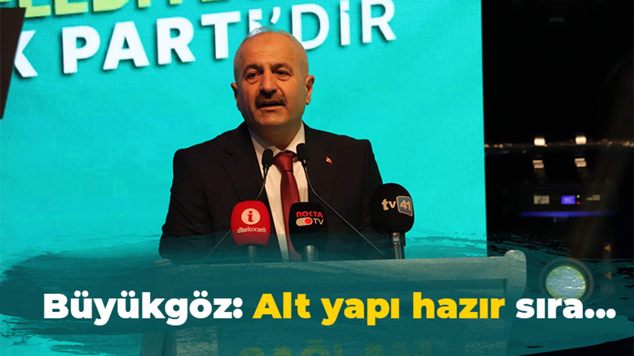 Büyükgöz: Alt yapı hazır sıra...