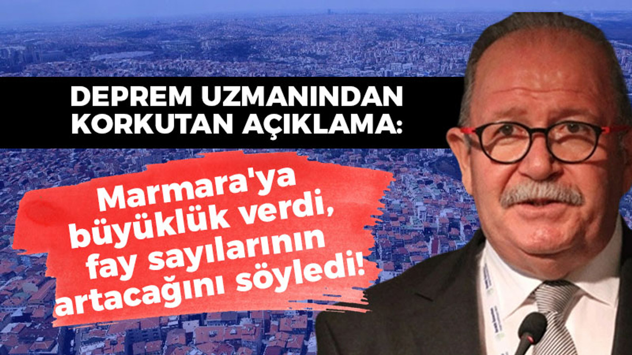 Deprem uzmanından korkutan açıklama: Marmara'ya büyüklük verdi, fay sayılarının artacağını söyledi!