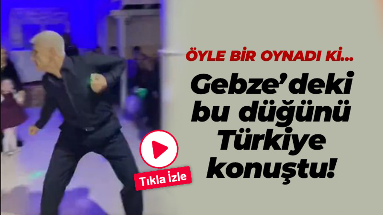 Gebze’deki bu düğünü Türkiye konuştu! Öyle bir oynadı ki…