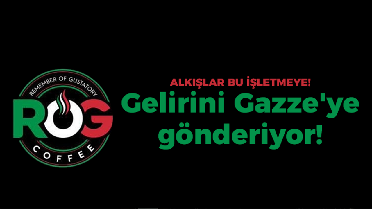 Derince’deki Rog Coffee’ye alkışlar! Gelirini Gazze’ye gönderiyor