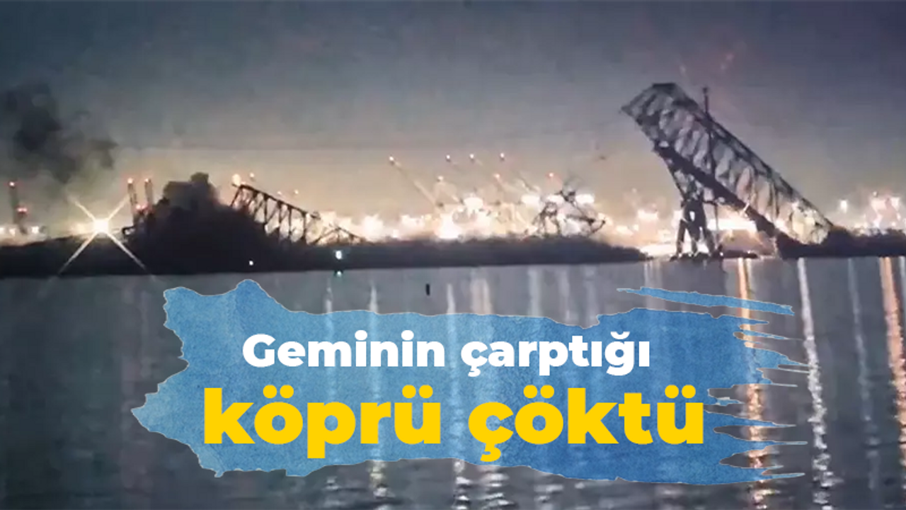 Geminin çarptığı köprü çöktü