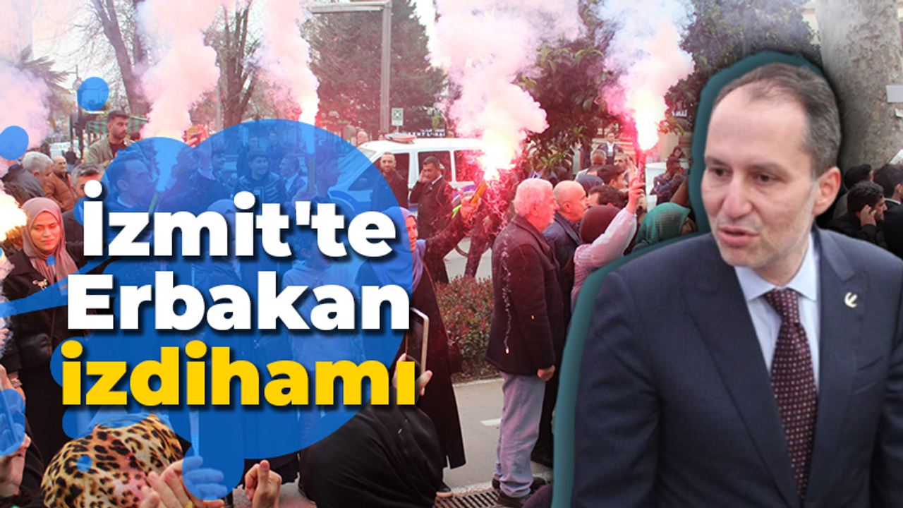 İzmit'te Erbakan izdihamı