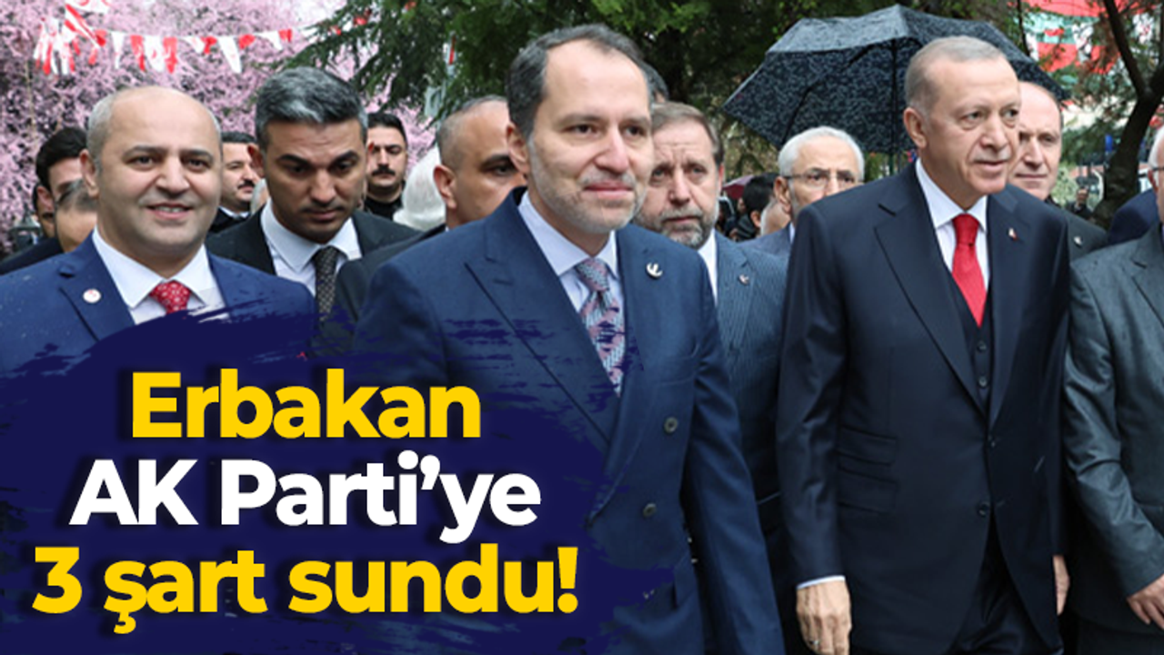 Erbakan, iktidara 3 şart sundu!