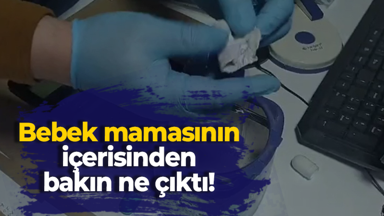 Bebek mamasının içerisinden bakın ne çıktı!