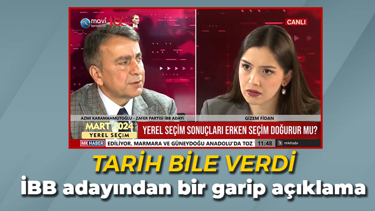 Tarih bile verdi: İBB adayından bir garip açıklama