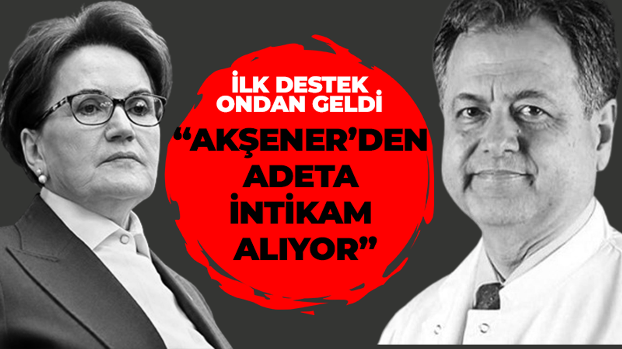 Akşener'e ilk destek o isimden geldi!